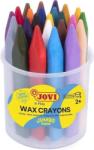 Jovi Jumbo Easy Grip Case Triangular Wax Crayons Creioane cu ceară Culori asortate 24 buc (975)