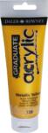 Daler-Rowney Graduate Akril festék Metal Yellow 120 ml 1 db (123120723)
