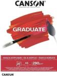 Canson Pad Graduate Huile & Acrylique Vázlatfüzet A5 290 g (C400110379)