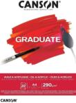 Canson Pad Graduate Huile & Acrylique Vázlatfüzet A4 290 g (C400110380)
