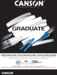 Canson Pad Graduate Papier Dessin Noir Vázlatfüzet A3 120 g Noir (C400110387)