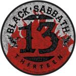 Black Sabbath 13 / Flames Circular Felvarrható tapasz (SPR2710)
