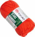 YARNART Jeans Bamboo 141 Reddish Orange Kötőfonal (Jeans Bamboo 141)