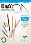 Clairefontaine Cray'On Glued Pad Vázlatfüzet 50 A4 120 g (975020C)