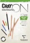 Clairefontaine Cray'On Glued Pad Vázlatfüzet 30 A3 160 g (975028C)