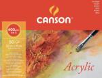 Canson Acrylique Cold Pressed Vázlatfüzet 32 x 24 cm 400 g Natural White (C200807408)
