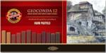 KOH-I-NOOR Gioconda Hard Pastels Set de pasteluri uscate Browns 12 buc (8122012002BR)