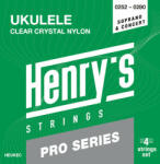 Henry's Clear Crystal Nylon UKULELE Soprano / Concert Húrok Szoprán ukulelére (HEUKECPRO)