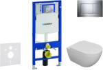 Geberit Duofix - Falra szerelhető szett, Oudee WC és softclose ülőkével, Sigma30 gomb, króm SANI11CA1101 (SANI11CA1101)