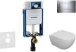 Geberit Kombifix - Falra szerelhető szett, Oudee WC és softclose ülőkével, Sigma30 gomb, króm SANI15CA1101 (SANI15CA1101)
