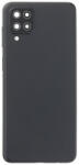 Samsung A125 Galaxy A12, A127 Galaxy A12 Nacho, A12s akkufedél (hátlap) kamera lencsével, fekete (EU verzió, OEM)