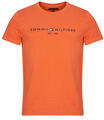 Tommy Hilfiger Rövid ujjú pólók TOMMY LOGO TEE Narancssárga EU XXL