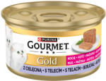 Gourmet Gold macska konzerv kitten borjú 12x85g