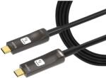 TECHLY USB-C aktív optikai kábel, 4K, 15m (8059018367621)