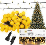 Chomik Karácsonyi fények, karácsonyfa fények CHERRY BALL 200LED meleg fehér 3+16m (DEKCHOM0028)