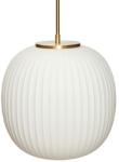 Hübsch Fehér üveg függőlámpa Hübsch Serene 32 cm (961920)