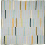 Hübsch Kék-zöld pamut ágytakaró Hübsch Twist 260 x 260 cm (701602)