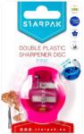 Starpak műanyag tartályos dupla hegyező DISC - pink (471005)
