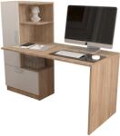 Atelier Birou Atelier Dakota, dimensiuni 150x59x120cm, culoare Sonoma/Alb