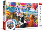 Trefl - Spirál puzzle - Hőlégballon Fesztivál 1040 darabos kirakó (40018)