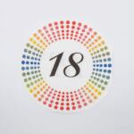 PAW Kerek papírszalvéta 3 rétegű 20 lap/csomag - Happy Birthday "18