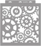 MyWall Steampunk 02 stencil - 3D - 38x42 cm nagy