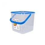 RFL Houseware Cutie depozitare cu maner, patrata, 8, 5 litri, Trim (R3-915700ALBS)
