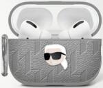 Karl Lagerfeld Husă Karl Lagerfeld Monogram Karl Head pentru AirPods 4 Argintiu (KLA4PGKIPS)