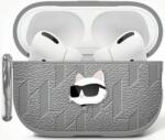 Karl Lagerfeld Husă Karl Lagerfeld Monogram Choupette Head pentru AirPods 4 argintiu (KLA4PGCHPS)