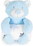 Cangaroo Бебешко одеяло с мека играчка Cangaroo - Rory Bear, 90 х 75 cm, синьо (111966) - baby