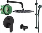 Hansgrohe akkumulátor falsík alatti szett fekete Matt -30 (VERNIS BLEND 71466670 + Ibox + natrysk)