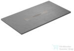 becrisa MURCIA 75x140 cm-es (A oldal x B oldal, lásd műszaki rajz) zuhanytálca palakő hatású felülettel, Plomo metalizado MUR17P75X140 (MUR17P75X140)