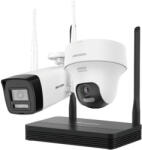 Hikvision DS-J142I/NKS422W02H IP SOHO kamera szett; 4 csatornás NVS+DS-2CV1023G2-LIDWF(2.8mm)(B)+DS-2CV1F23G2-LIDWF(2.8mm)(B)