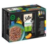Mars-Nestlé Sheba Nature's Collection Selectie Mix - alutasakos (csirke, pulyka, tonhal, lazac mártásban) macskák részére (12x85g)