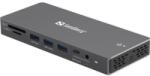 Sandberg USB-C 13in1 DockingStation Pro notebook dokkoló szürke (136-61) (136-61)