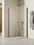 NEW TRENDY New Soleo Gunmetal Brushed cabină de duș 90x90 cm pătrat grafit periat/sticlă transparentă K-2139 (K2139)