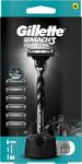 Gillette Mach3 Charcoal Férfi Borotva, 1 db Gillette Borotva, 6 db Bor