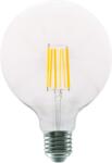 Diolamp Globe Filament LED izzó, átlátszó, G125, 12 W/ 230 V/ E27/ 2700 K/ 1540 lm/ 360° (PALA12512WW)