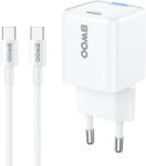 BWOO GaN 30W Fali Töltő USB-C porttal és C-C 60W kábellel