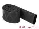 DeLock Zsugorcső X-mintás nem csúszós 1 m x 20 mm fekete