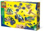 SES Creative Set pentru copii de constructie vehicule din lemn (50 piese) (14959)
