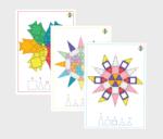 MAGBLOX Set carduri Mandala pentru seturile magnetice de constructie (MBL-106) - ookee Jucarii de constructii magnetice
