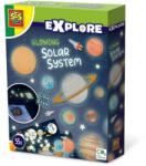 SES Creative Set autocolante fosforescente cu sistemul solar pentru copii (25123) - ookee