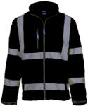 Yoko Unisex felnőtt 2 sávos HiVis Soft Shell kabát 2XL fekete