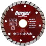 Berger turbo gyémánttárcsa 115x22, 23/SH7mm (010301-0242) - szerszamplusz
