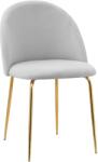 Klubfotel Bársonyszék Fargo Gold Velvet szürke