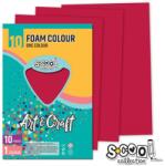 Scool Collection Art & Craft dekorgumi hab lapok A4 10 ív - piros (FR-SC1189) - mindenkiaruhaza