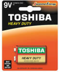 Toshiba HEAVY DUTY 6F22 9V cink-szén akkumulátor buborékfólia 1db (TOSBAT0325A)