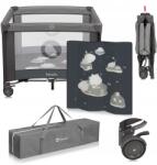 Lionelo Gyerek Járóka Összecsukható Kerekekkel Nagy Habszivacs Matrac Lionelo Bonnie (LO-BONNIE GREY SCANDI)