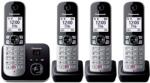 Panasonic Telefon fara fir Panasonic KX-TG6864GB cu 4 receptori si robot telefonic (blocati pana la 1.000 de numere de telefon, dimensiune clara a fontului, receptor puternic, apelare hands-free full-duplex) ne